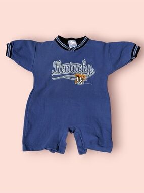 Vintage Kentucky Wildcats Blue Baby One Piece